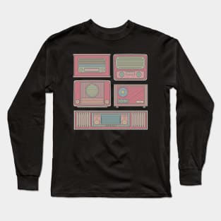 Red Classic Radio Long Sleeve T-Shirt